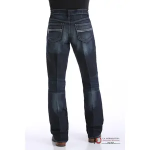 CINCH JEAN CARTER RELAXED MID RISE BOOTCUT WASHED BLUE- MB71934005