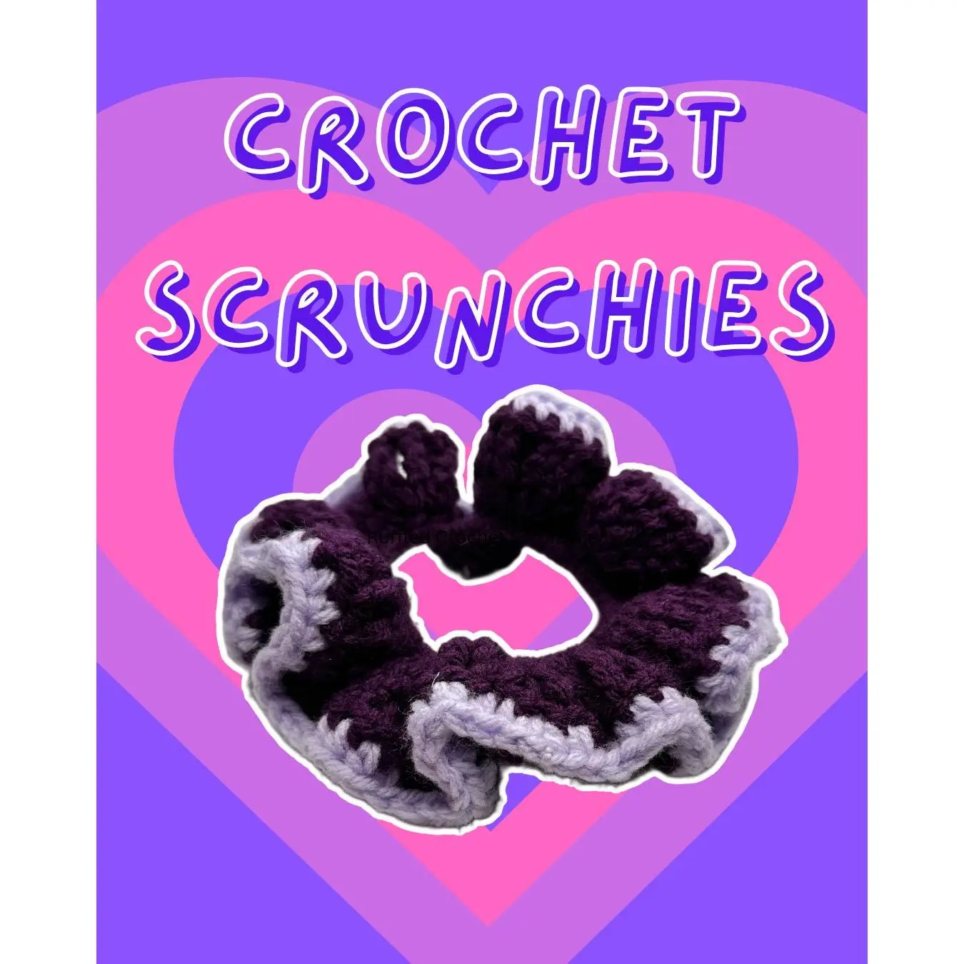 Ruffled Crochet Scrunchie