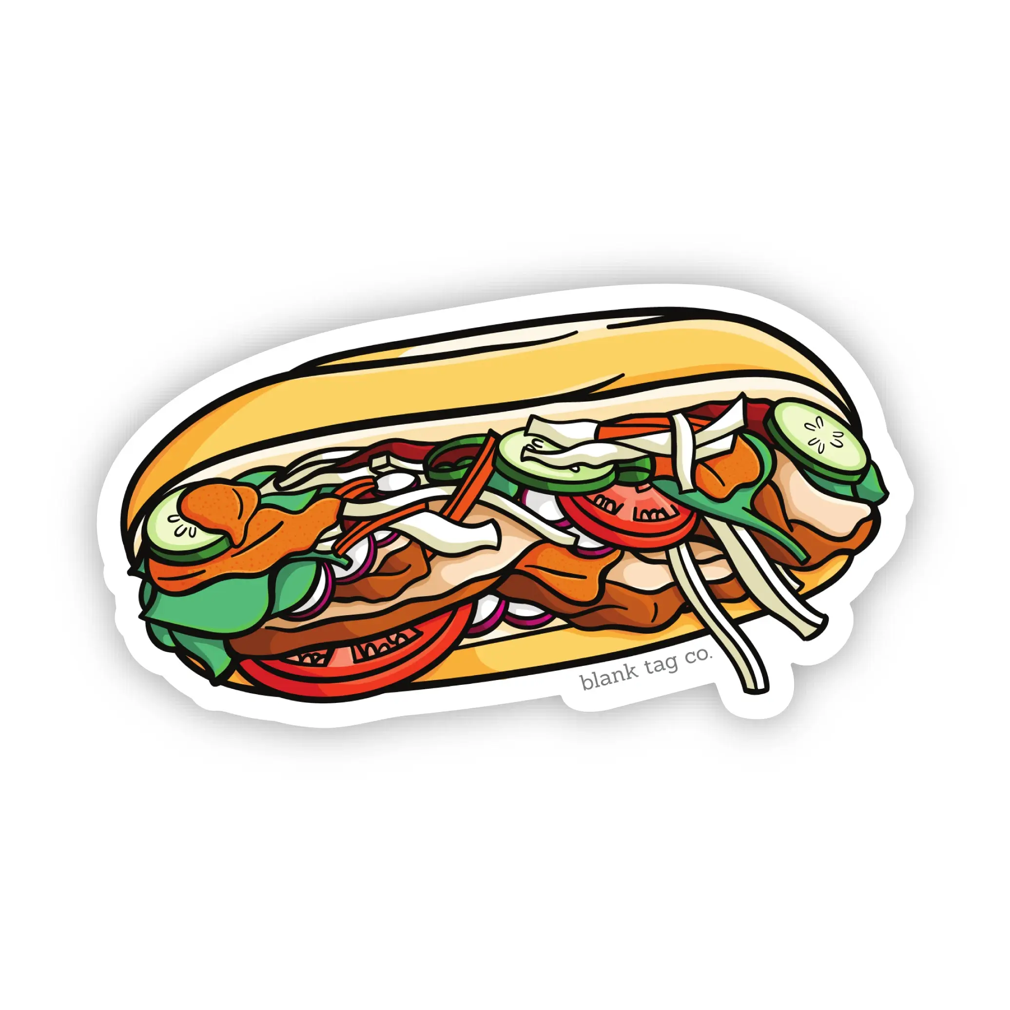 Blank Tag Co.® Waterproof Sticker - Pan Con Pavo