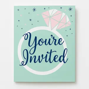 Mint Bridal Shower Invitations
