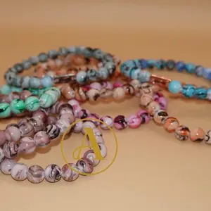 Gisona Marble Beaded Bracelet