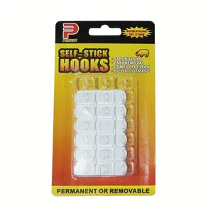 20pcs/set Mini Wall Hooks For Hanging Indoor Christmas Decorations, Lights, Vine Plants And Cables, Indoor Light Clips, Home Organizer