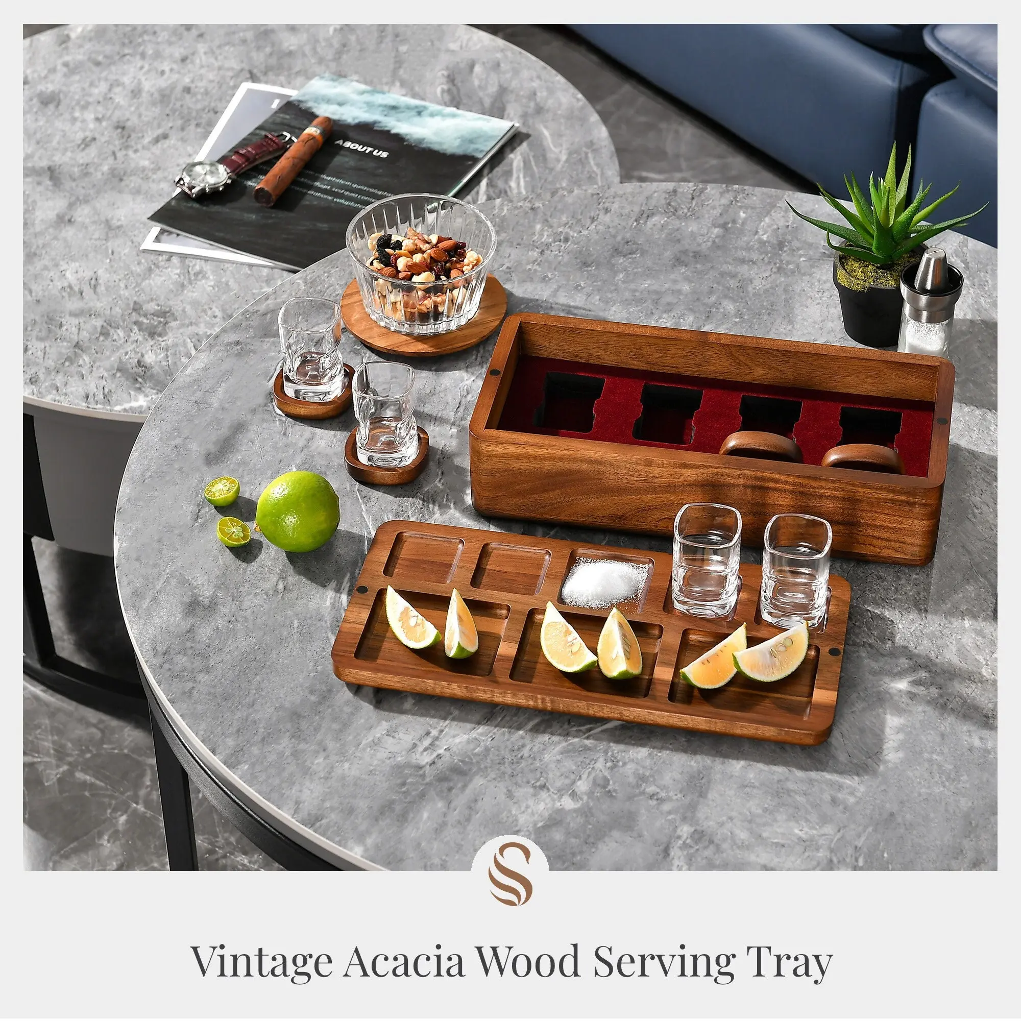 Personalized Tequila Gifts for Men Who has Everything - Shot Glasses Gift Set with Tequila Flight Board, Dating Anniversary, Engraved Wood