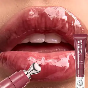 Shiny Glossy Jelly Lip Oil, Moisturizing Lip Serum & Tinted Lip Gloss, Long-Lasting Hydrating Plumping Liquid Lipstick, Crystal Clear Shine for Lip Makeup