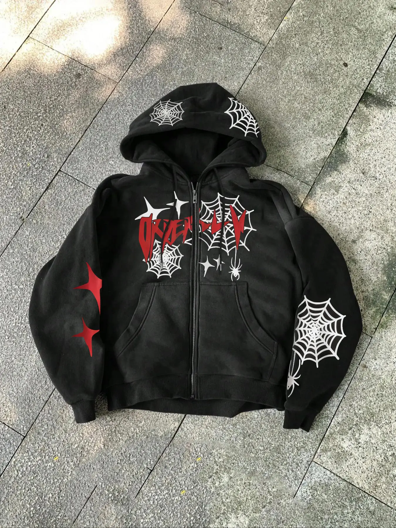 y2k graphic zip up hoodie - TikTok Shop