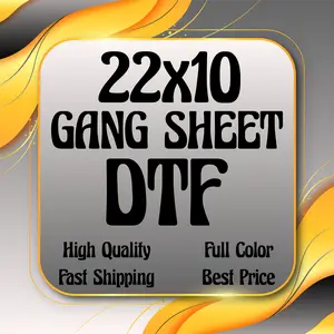 Custom DTF Transfers, DTF Print, DTF Prints, High-Quality Transfer, Full Color Prints, Custom 22x10 Gang Sheet DTF