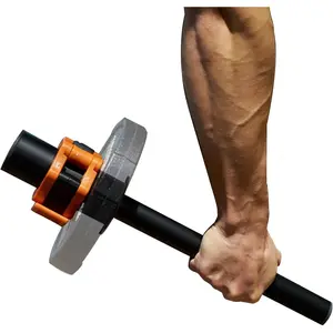 Wrist Bar,Forearm Strengthener,Wrist Curl Bar for 2 Inch Olympic Plate,Grip Strength Trainer, Forearms Workout for Lateral Forearm,Wrist Rotation Exerciser,Forearm Trainer