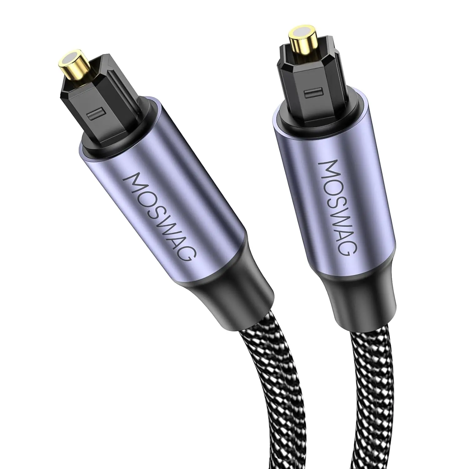 Toslink Audio Cable, 3FT/1M Optical Male to Male Cable, Digital Optical Cable Extension, Digital Audio Cord Extension Braid Cables 24k Gold-Plated for Soundbar, TV, Home Theater, Subwoofer