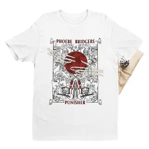 Phoebe Bridgers Tour 2023 Unisex Punisher Dragon T-shirt - Vintage Fan Outfit Tshirt