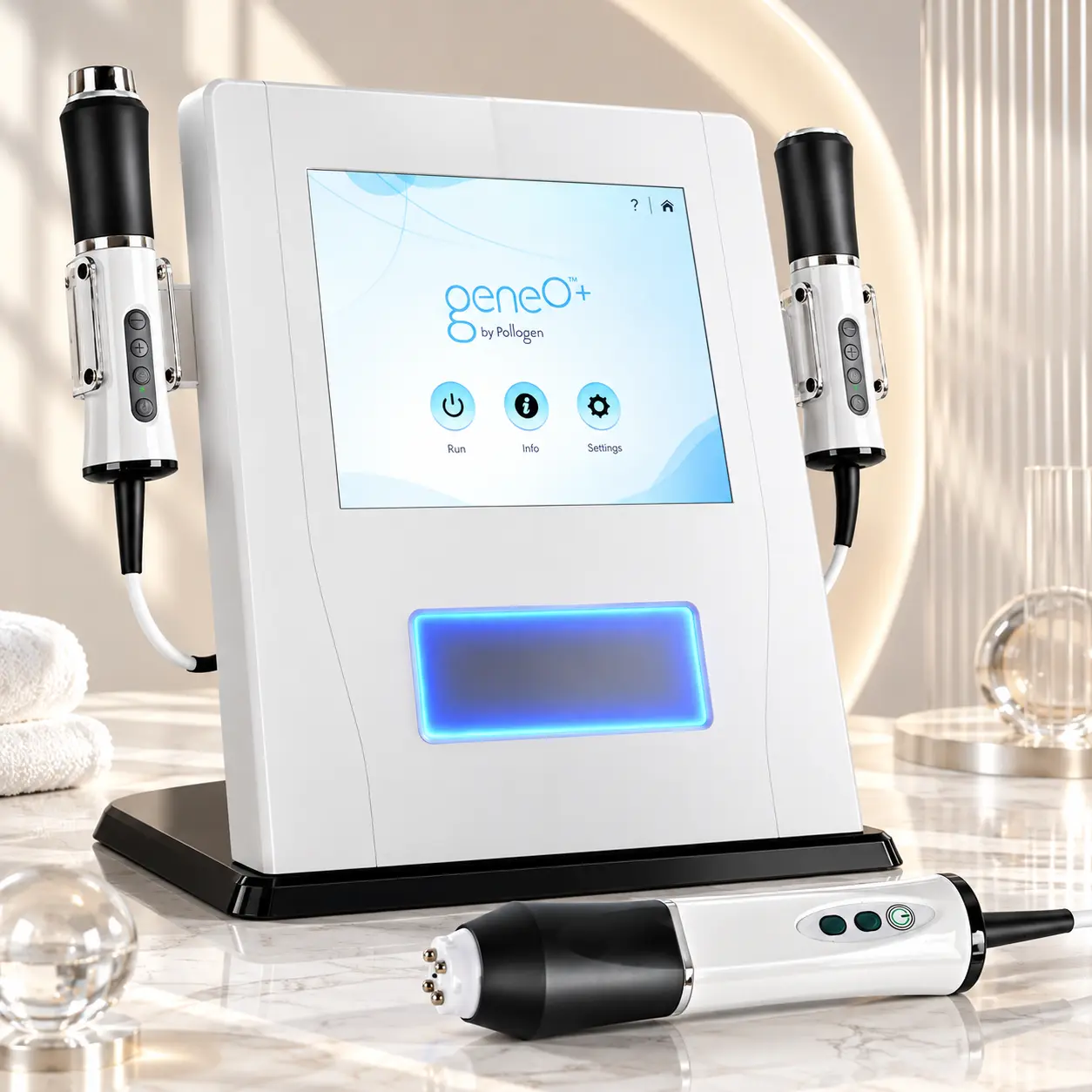 3-in-1 Facial Beauty Care Device with Dual Handpieces and Touchscreen Control for Face Care