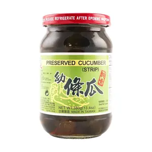 MASTER Taiwanese Young Gherkins - Sweet & Savory Pickled Cucumbers, Vegan, 380g Jar