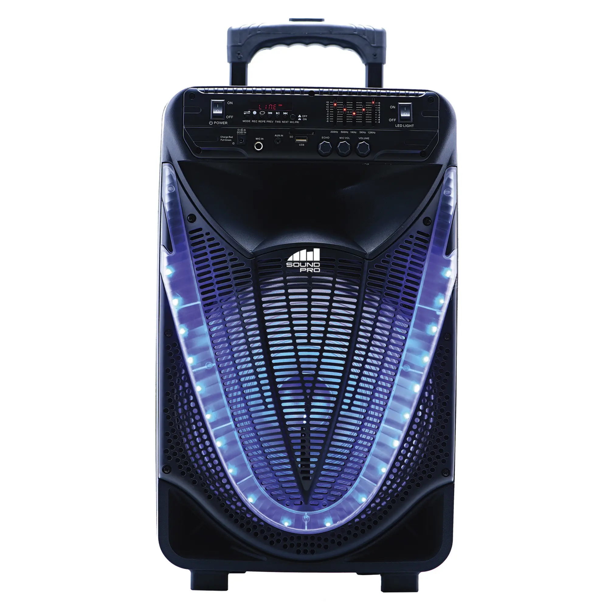 Naxa Portable 12 inch Bluetooth Party Speaker with Disco Light