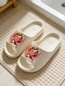 Retro Cool Cupid Print Cloud-Feel American Sweet Vibe Style Fashion Lovers Must-Have Gift Non-slip Soft Home Sandals