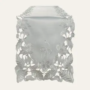 Table Runner with European Embroidery - The Corda Collection