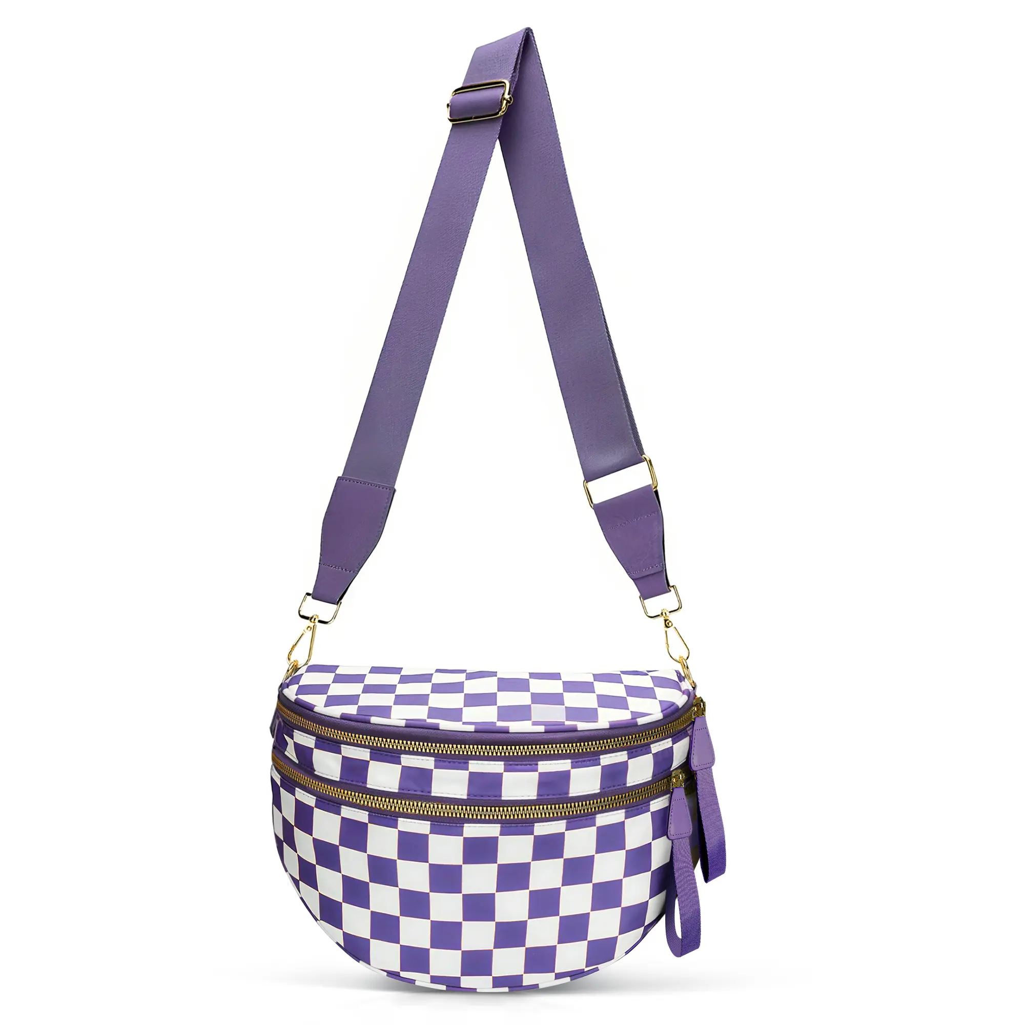 Purple checkered pattern