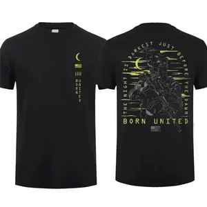 Born United Tactical Night Ops T-Shirt, Heavy Cotton Graphic Tee for Patriots, Night Warriors, and Special Forces Supporters shirts  men