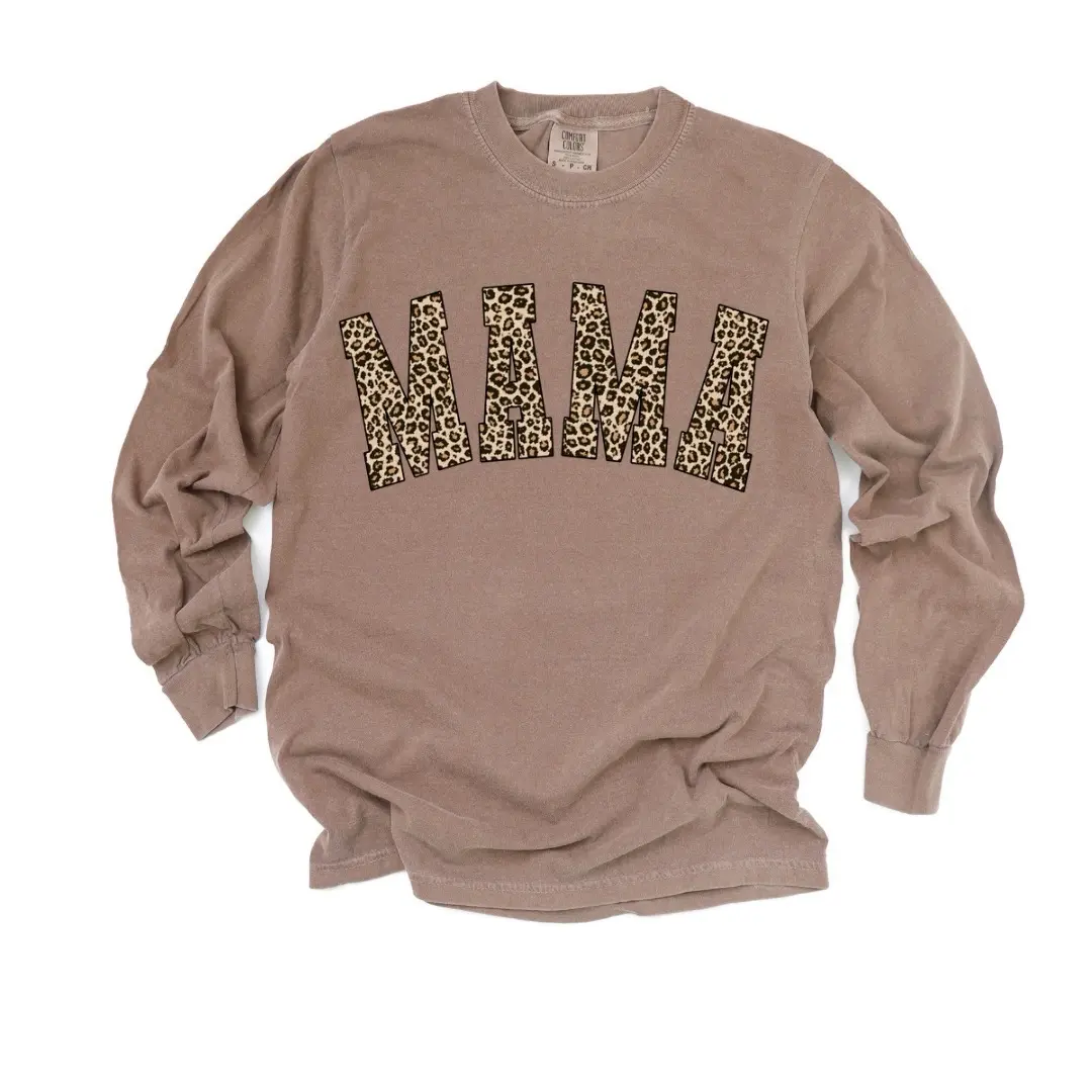Comfort Colors Cheetah MAMA Tee