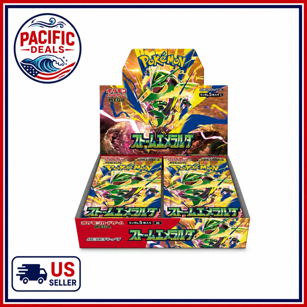 [JAPANESE] Storm Emeralda Booster Box Sealed- 30 Packs per box