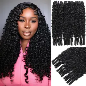 [Burmese Curly Bundles] West Kiss Burmese Curly Hair Bundles Virgin Human Hair Extensions Kinky Curly Bundles Sew in/Glue in Viral Human Bundles