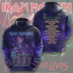 Iron Maiden Hoodie 2026 Print full 3d AOP Al Over Print