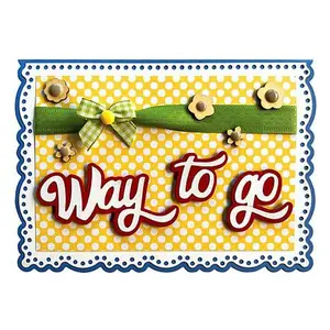 Crafts & Sewing The Stamps of Life 5x7 Deckle Edge Card Base Die Set