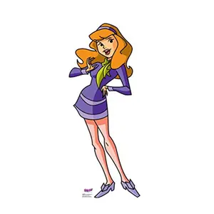 Scooby-Doo Mystery Incorporated Daphne Cardboard Cutout Decor, 64x27 in. Room Decor Standup for Home Supplies