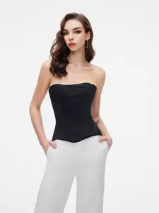 PerfectCorset NY Satin Lace Corset Snatched Fit Adjustable Aesthetics Waist Trainer for Women Basic Bustier with Thick Underwire Elegant Minimalist Style Shapewear Bodysuit High Compression Shapewear