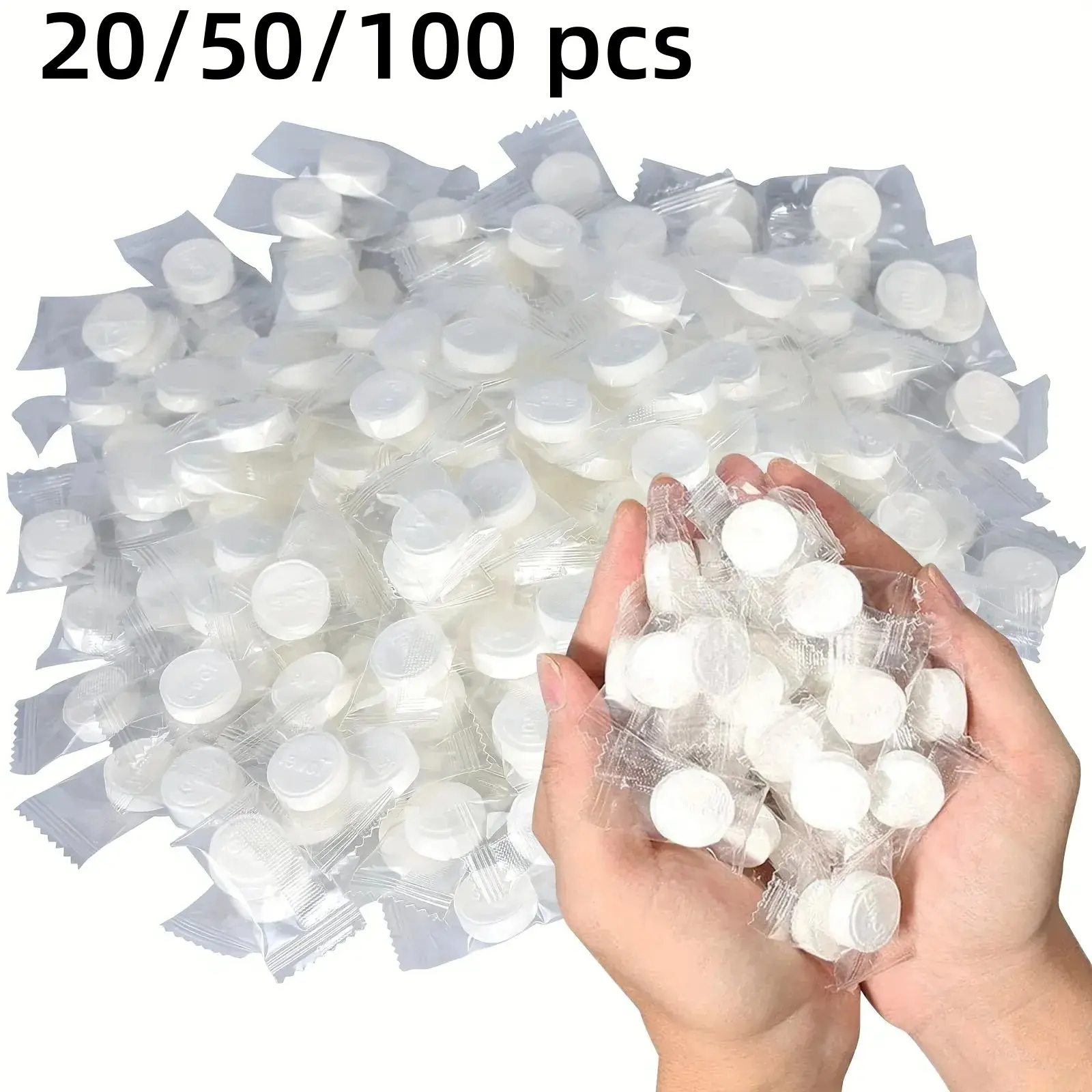 【Back to School】20/50/100 PCS Disposable Compressed Face Towel Set, Portable Lightweight Mini Compressed Bathroom Tissue, Washcloth Hand Towel for Home Restroom Office Travel, Single‑Use Disposable Facial Towelettes-MM1
