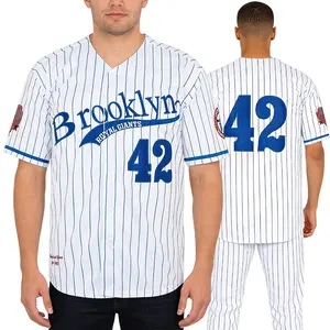 Men's Baseball Jersey Sewing embroidery Brooklyn Royal #42 T-shirt white polyester Legend Retro Hip Hop Cheap and High Quality large size S-3XL Outdoor sportswear fan merchandise