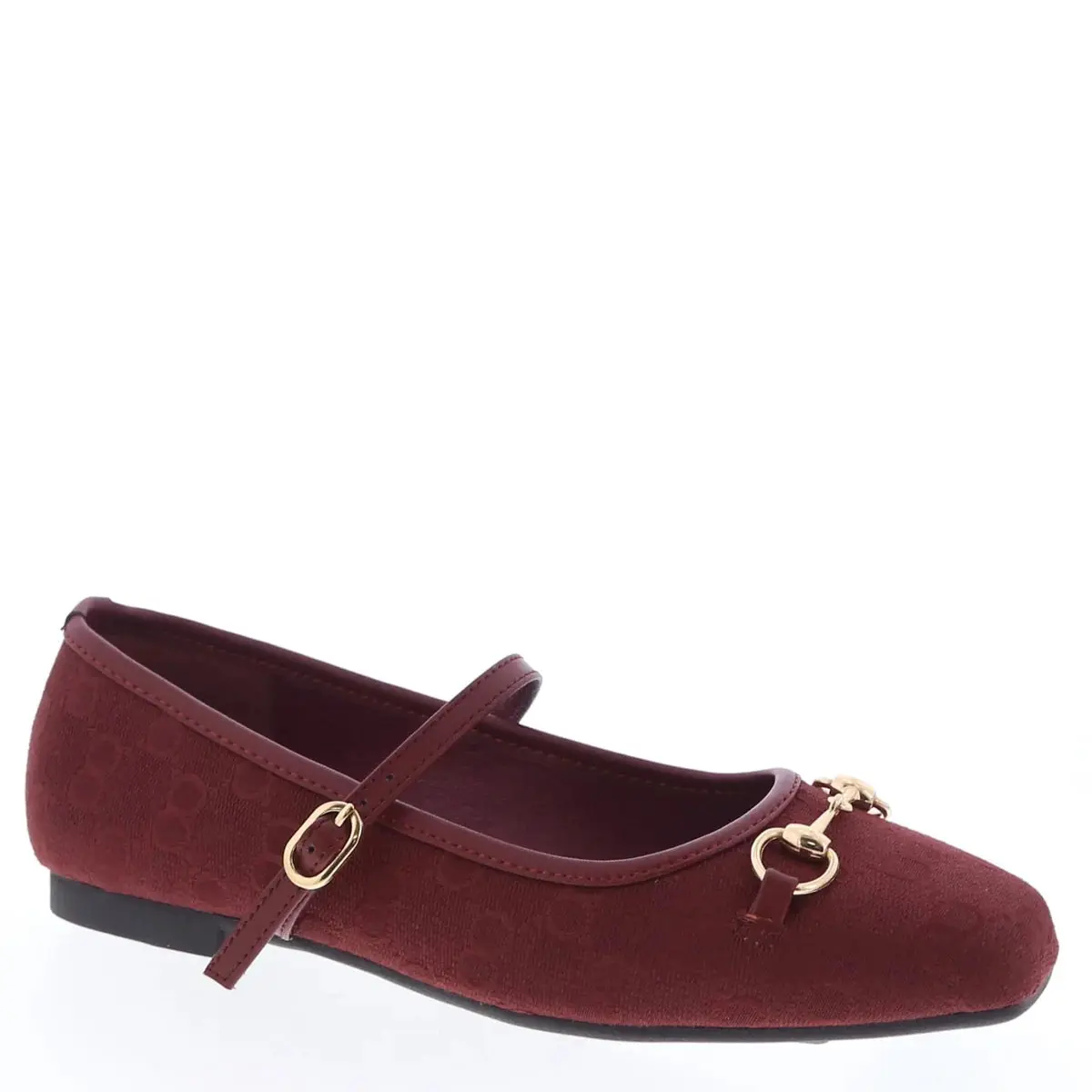 Jamie-5 Casual Flats - Wine