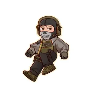 4 Ops FPS Inspired Military Character Acylic Keychains | Horror Character Bag Charm