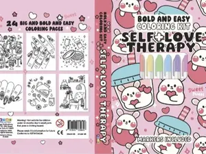 Self Love Therapy Bold and Easy Coloring Kit