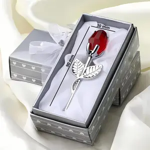 Crystal Rose - Eternal Love for Your Beloved, Perfect Valentine’s Day Gift & Wedding Favor