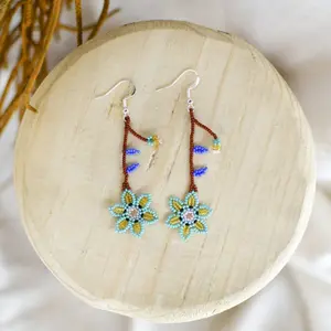 Little Dipper - Native Handmade Beaded Earrings- Made by Mexican Artisans - Mother Sierra
