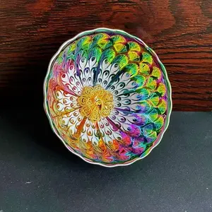 Colorful Peacock Feather Glaze Jianzhan - Tea Cup