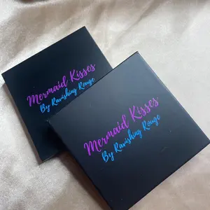 Ravishing Rouge Mermaid Kisses Eyeshadow Palette Makeup Chrome - Blue Green Purple White Shades for Dramatic & Bold Looks - Cosmetic
