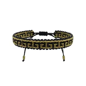 Handmade Macrame Bracelet with Geometric Design, Unisex