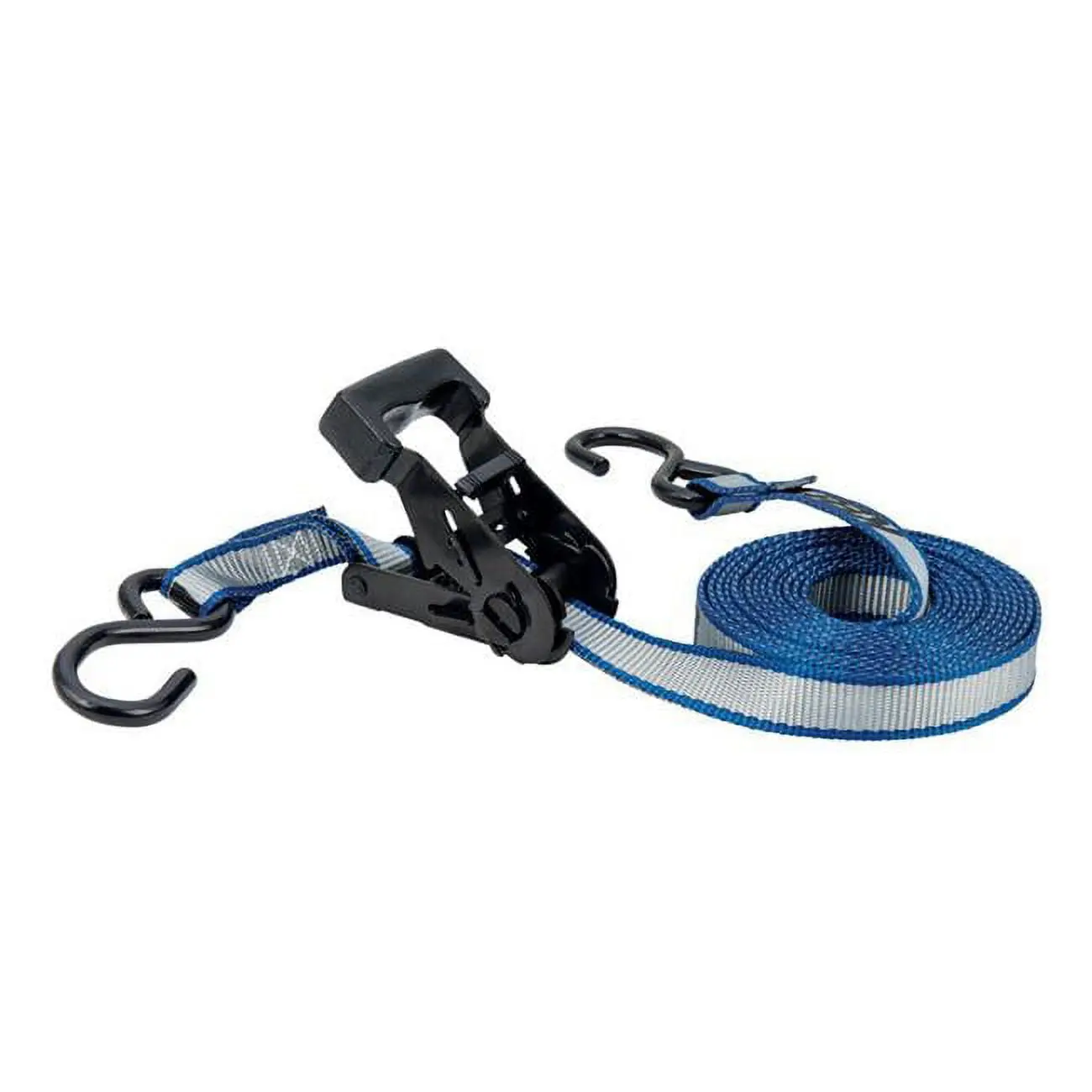 Keeper 8867541 Tie Down Strap with Hooks, 14 ft. Gray Securing Loads Strap with Tie Down Hook