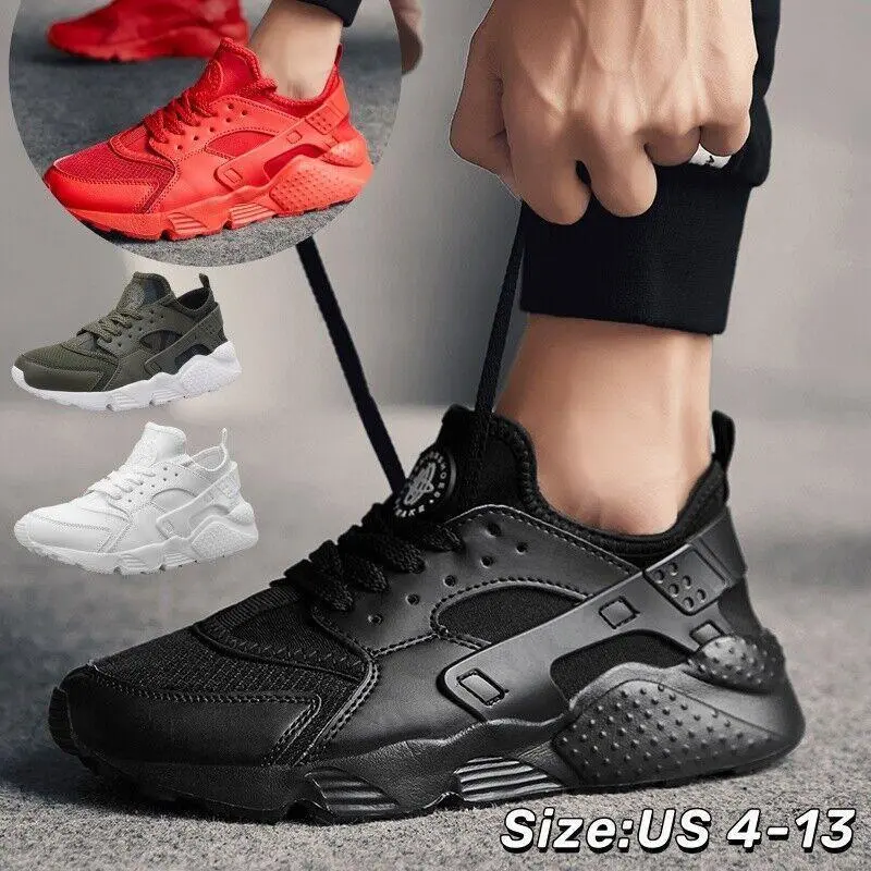 Men/Women Leather Walking Shoes Casual Athletic Running Sneaker Walking Non-Slip Trainer Training Runner Closed Footwear Boy Comfort Black Retro Thick-Sole Casual Sneakers trendy sneaker