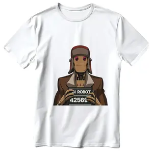 Mugshot Robot Cyberpunk Aesthetic Tee - G.I Robot T-Shirt Sweatshirt Hoodie K77