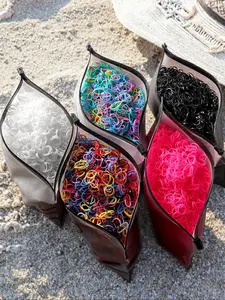 Flexible Hair Ties, 1000pcs/set High Elastic Mini Hair Ties with Durable Plastic Storage Bag, Scrunchie Hair Accessories for Women & Girls