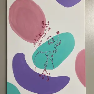 Cuadro Pintura y bordado  Zambitax Synthetic