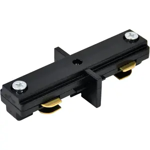 H Type Single Circuit 3-Wire-1 I Connector Track Lighting Kit for H Track System, 120V Black Track Lighting Accessories