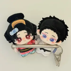 New Demon Slayer Kokichi Akaza 10cm Cute Nunu Style Renxue Themed Cotton Plush Doll Soft Stuffed keychain Collectible Gift