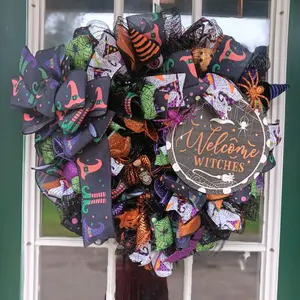 welcome witches wreath