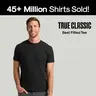 True Classic Men's Fitted Short Sleeve Crew Neck Cotton Fabric Tee for Work