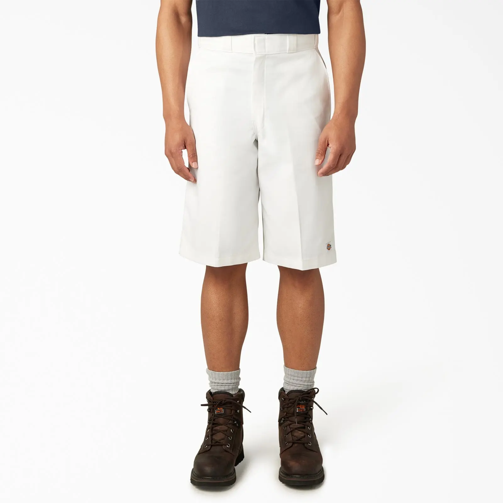 DICKIES Men's Poly-Cotton Loose-Relaxed Fit Mid-Waist 13-in Knee