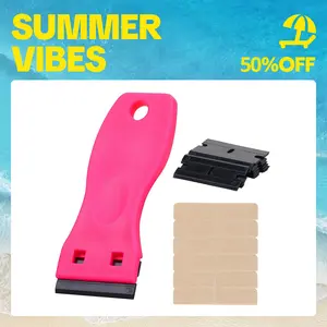 WENNALIFE Tape Remover Scraper Tool Razor Blade with 10 Replacement Blades & 6 Tape-Tabs Non-Scratch Tape in Extensions tool Adhesive-Remover for Cleaning #SpringStatements