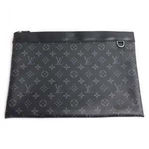 Pre-owned Louis Vuitton Canvas Tote Bags Pochette Discovery Monogram Eclipse Clutch Bag