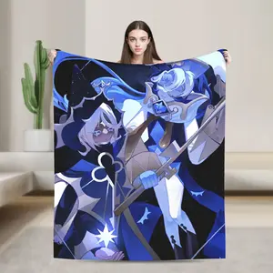 Shadow Milk Cookie Run Kingdom Blankets Velvet Autumn/Winter  Portable Warm Throw Blankets for Home Car Rug Piece